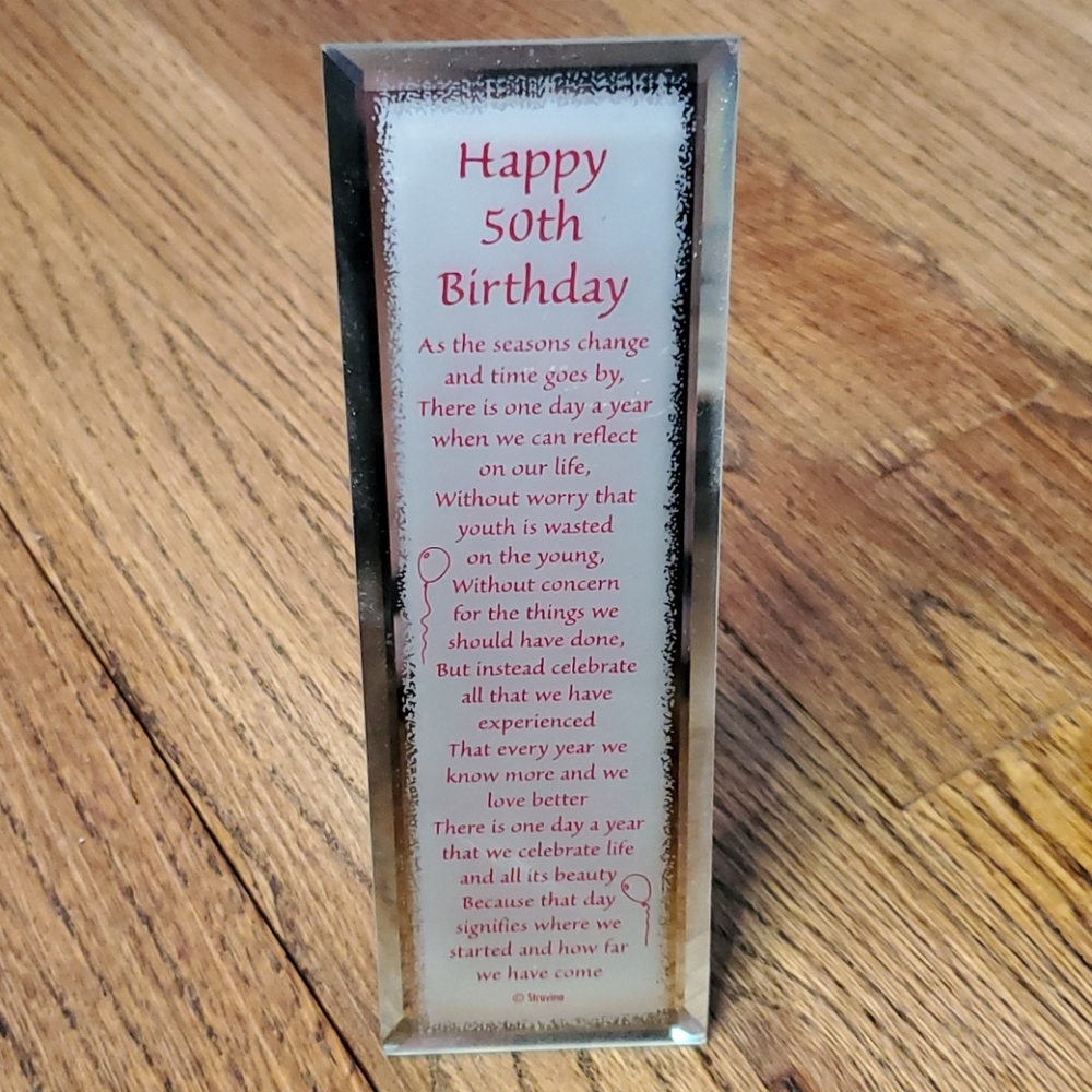 50th Birthday Mirrored Reflections